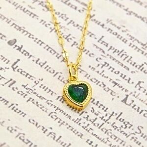 Green Heart Necklace
